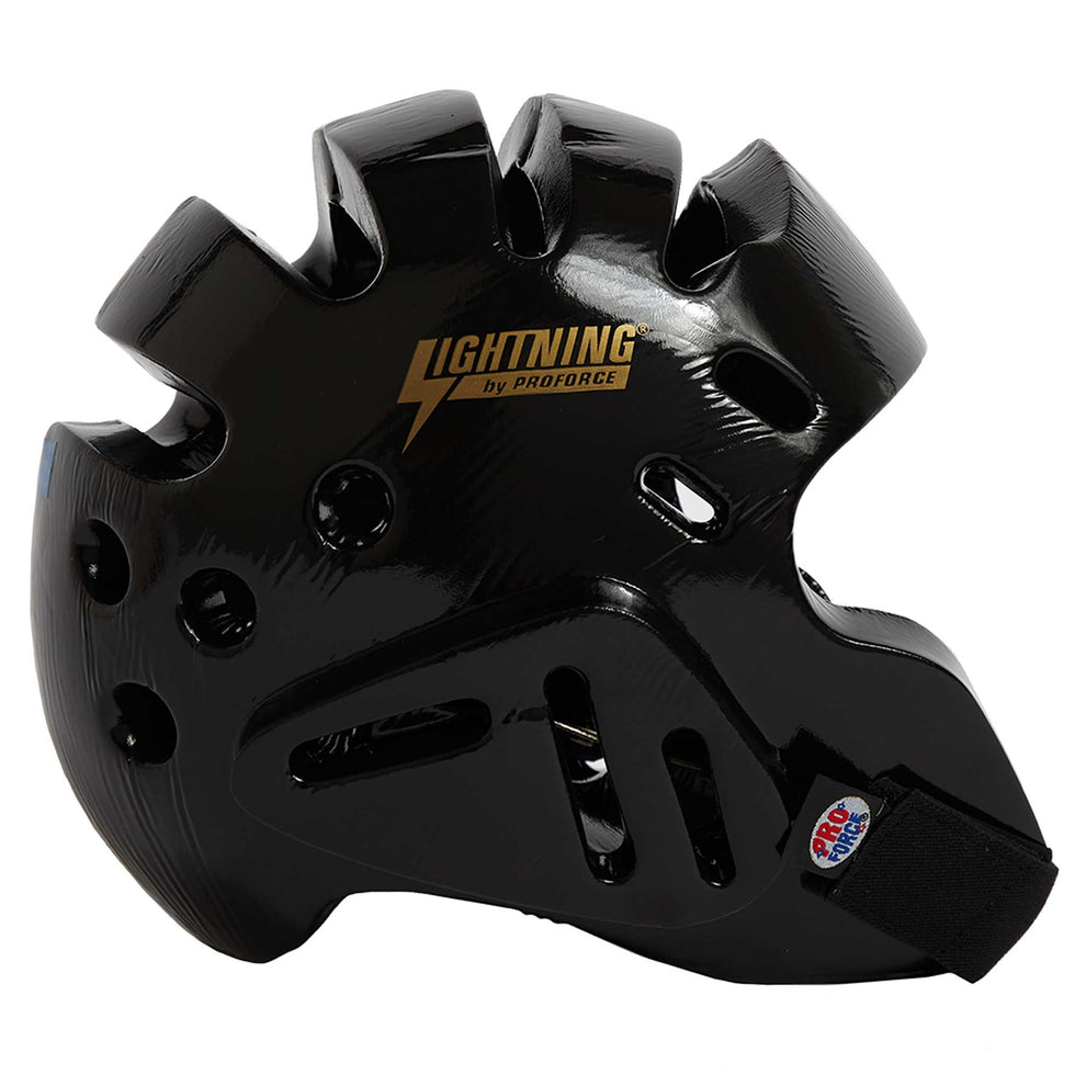 ProForce Lightning Sparring Headgear - Medium Silver With Full Head Protection