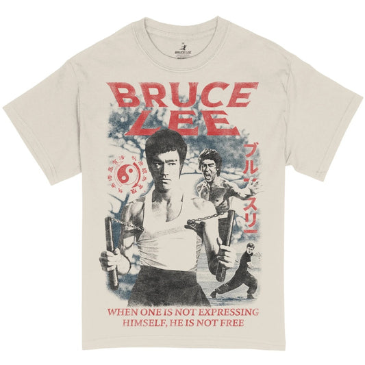 Bruce Lee Freedom Vintage Poster T-Shirt