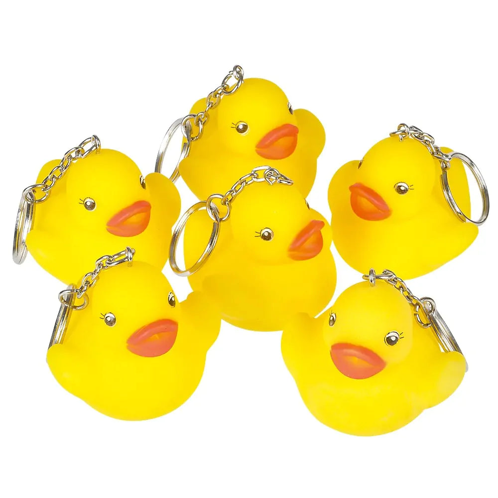 2" Rubber Ducky Keychain