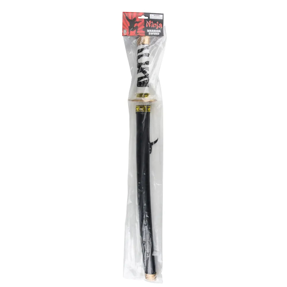 Plastic Ninja Black Sword Toy 24" (Black Sheath w/ White Sword)