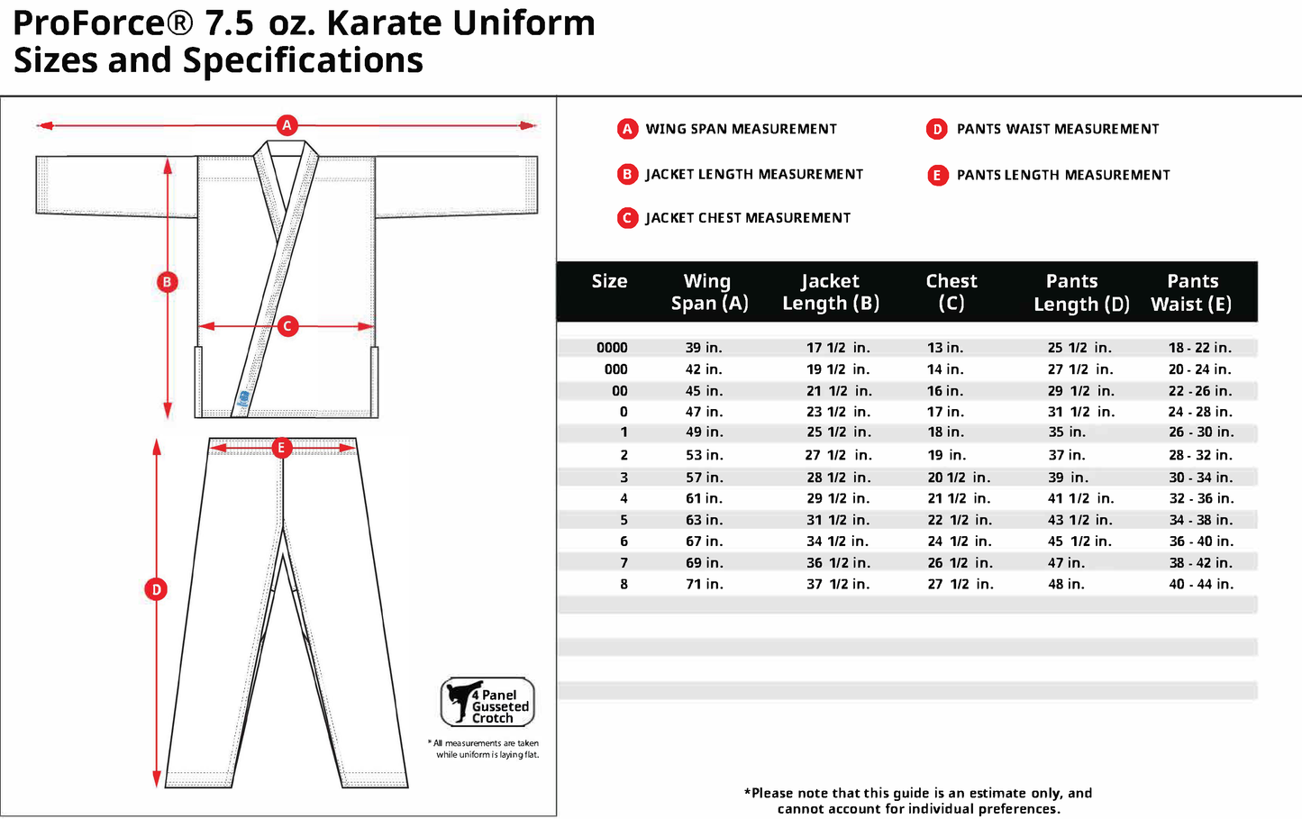ProForce 7.5 oz. Karate Uniform (Elastic Drawstring) - 55/45 Blend