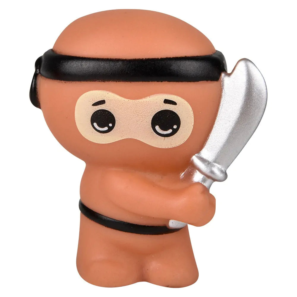 2” Rubber Ninjas - Assorted Styles & Colors (Sold Individually)
