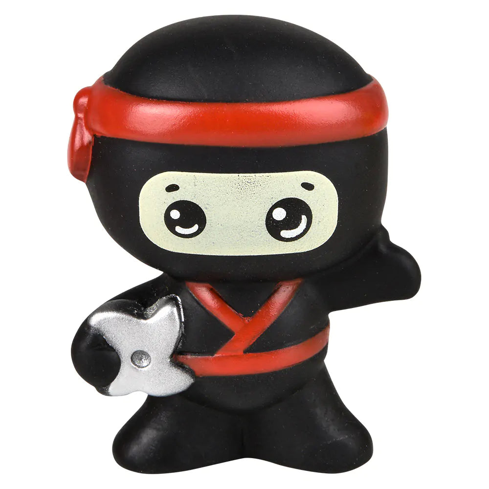 2” Rubber Ninjas - Assorted Styles & Colors (Sold Individually)