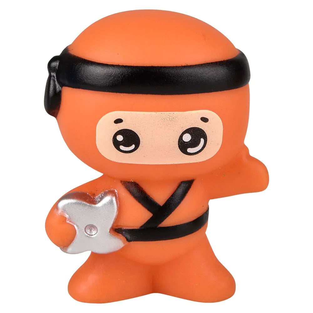 2” Rubber Ninjas - Assorted Styles & Colors (Sold Individually)