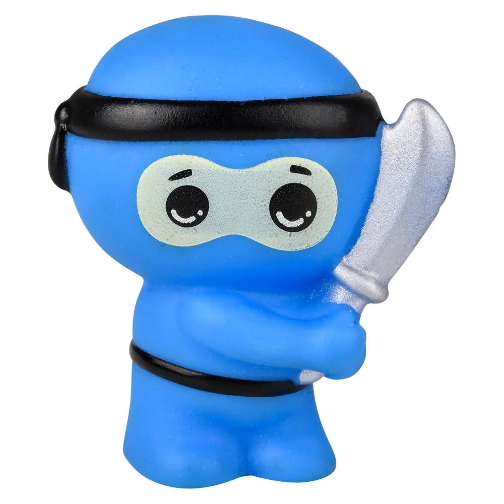 2” Rubber Ninjas - Assorted Styles & Colors (Sold Individually)