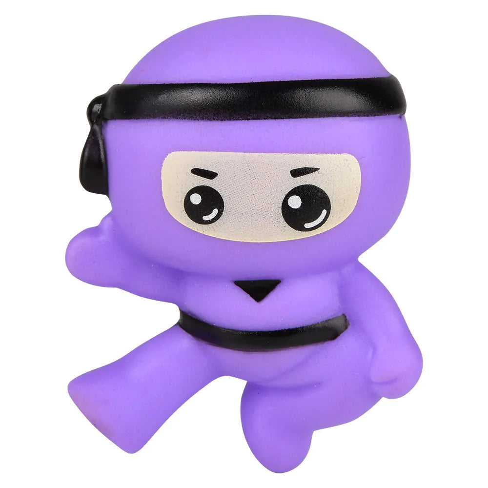 2” Rubber Ninjas - Assorted Styles & Colors (Sold Individually)